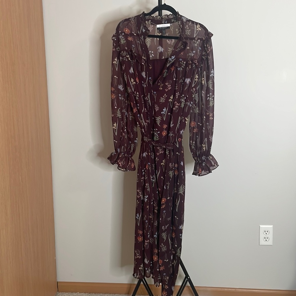 Plus Size Printed Floral Dress | Belted | Size 18